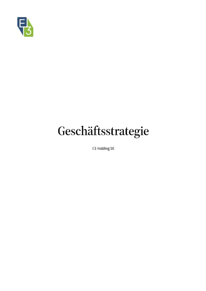 Governance: Geschäftsstrategie